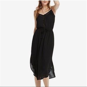 Scotch & Soda Eyelet Border Black Dress